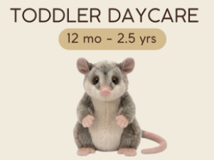Toddler Daycare Possums | 12 mo to 2.5 yrs 